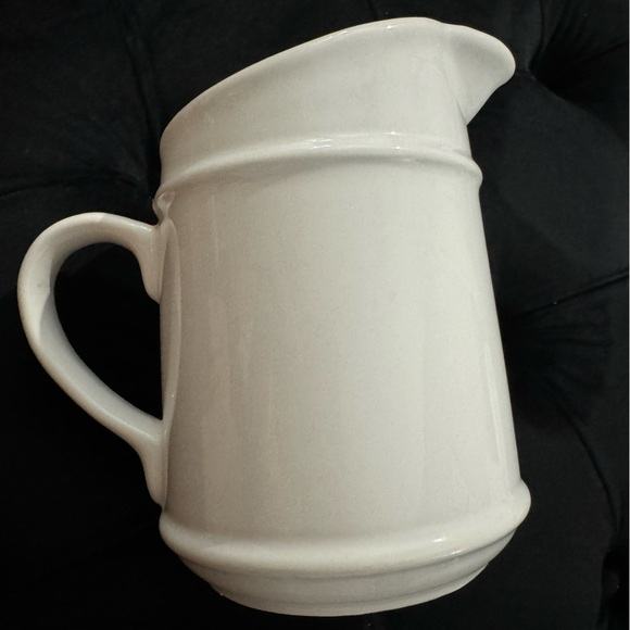 VTG Duck Geese Pitcher Ceramic MCM 80s Kitchen Blue Flower Bow Country Farmhouse - Picture 5 of 9